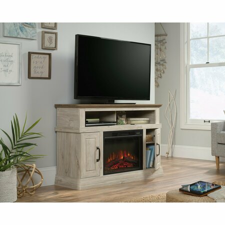 Sauder Media Fireplace Cho , Accommodates up to a 50 in. TV weighing 50 lbs 426163